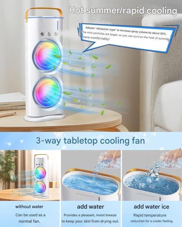 USB Portable Cooling Fan - Image 4